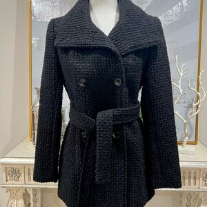 Calvin Klein Black Pea Coat